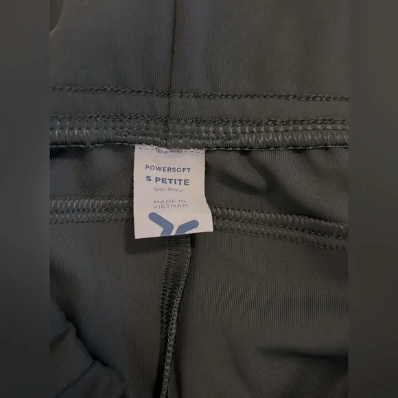 Old Navy High Waist PowerSoft Trouser Pants Small Petite dark green EUC - Picture 4 of 4